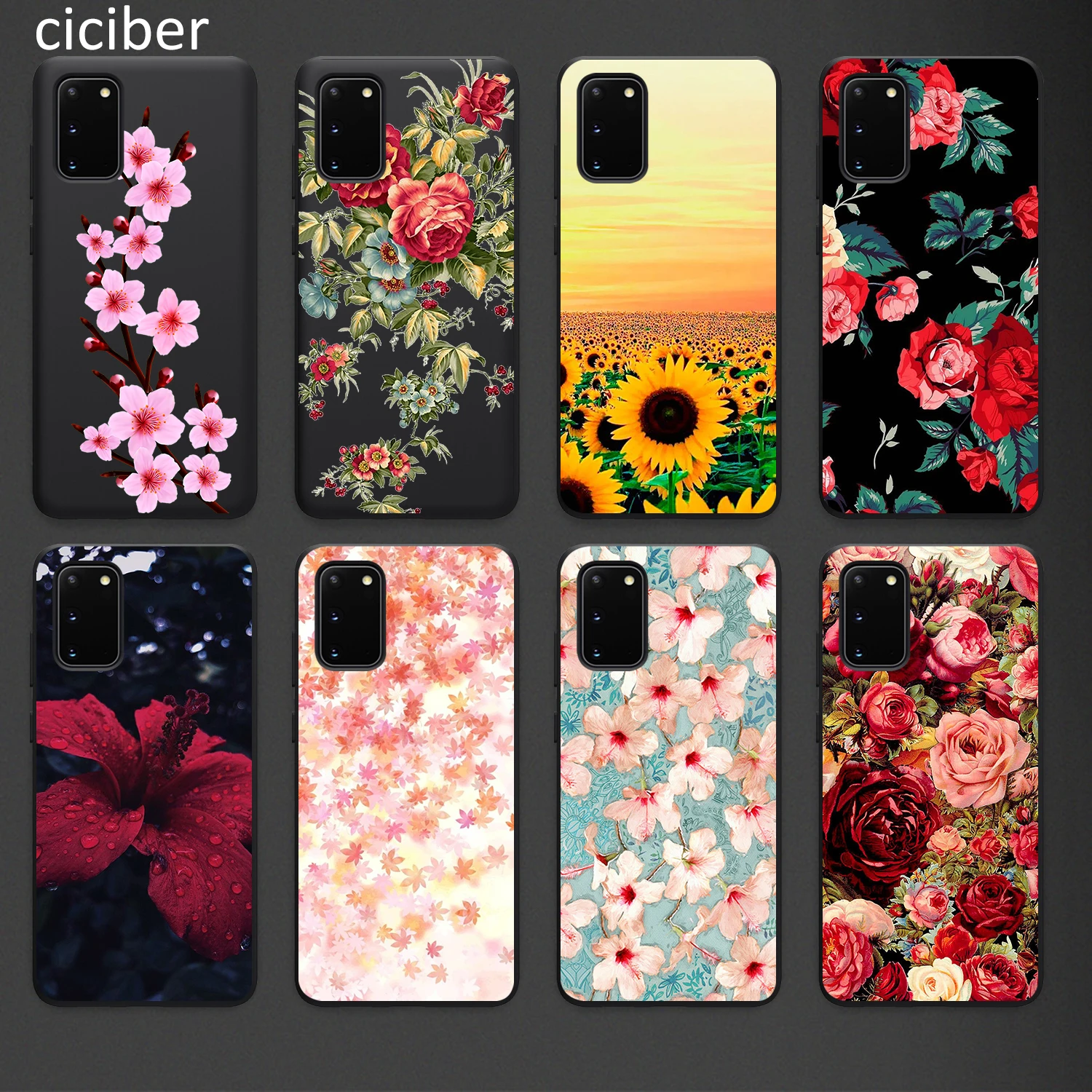 Floral Phone Case for Samsung A50 A40 A70 A51 A71 A20 A20E S10 S20 S9 S8 S7 Edge Ultra Puls Note 10 9 8 Plus Cases Matte Soft Floral Phone Case for Samsung A50 A40 A70 A51 A71 A20 A20E S10 S20 S9 S8 S7 Edge Ultra Puls Note 10 9 8 Plus Cases Matte Soft