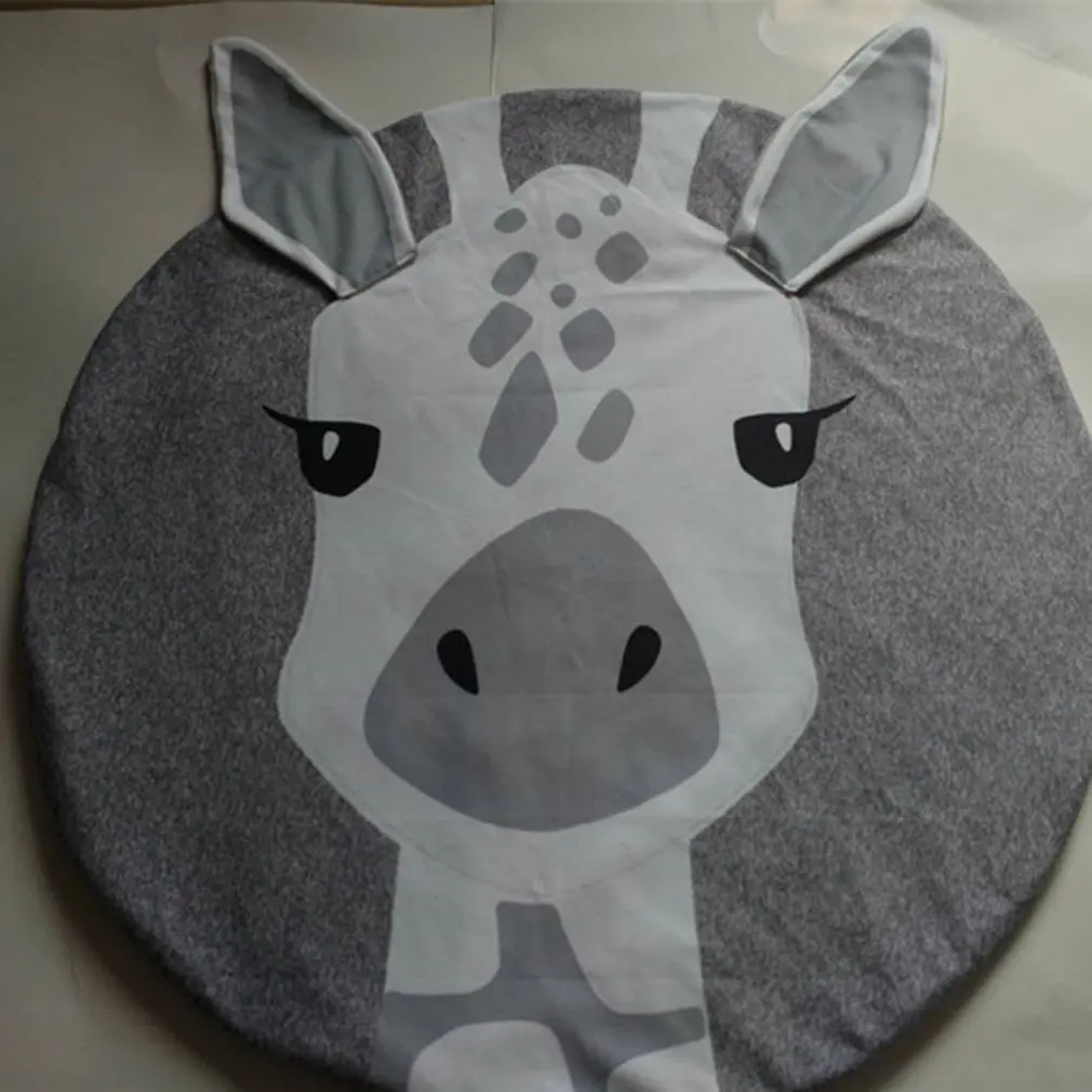 giraffe Печатный детский коврик для ползания, игровой коврик, детский Декор комнаты, мультяшный коврик для ползания, декор комнаты, утолщение - Цвет: giraffe