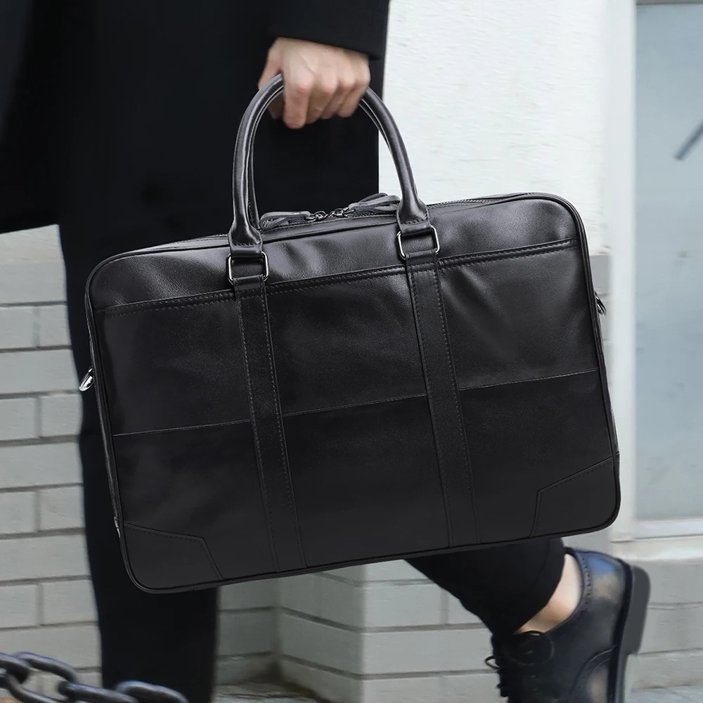 JOYIR Genuine Leather Bag Business 15.6