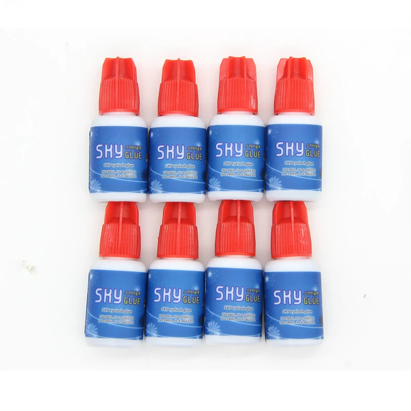 1pcs 5ml Korea Sky Glue for Eyelash Extensions 0.5s Dry Time Eyelash Extensions MSDS Adhesive Red Cap