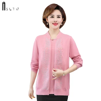 

ASLTW Fake Two Piece Set Sweater Women Fashion Long Sleeve Pullover Plus Size Loose Leisure Cashmere Women Sweater