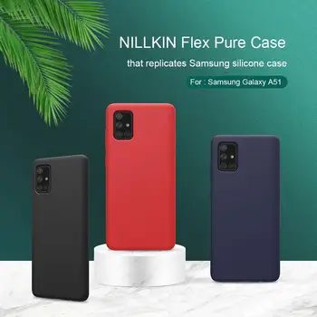 

Nillkin Soft Case For Samsung Galaxy A51 A515F Case Original Liquid Silicone Back Cover For Samsung A51 Ultra Thin TPU Cover