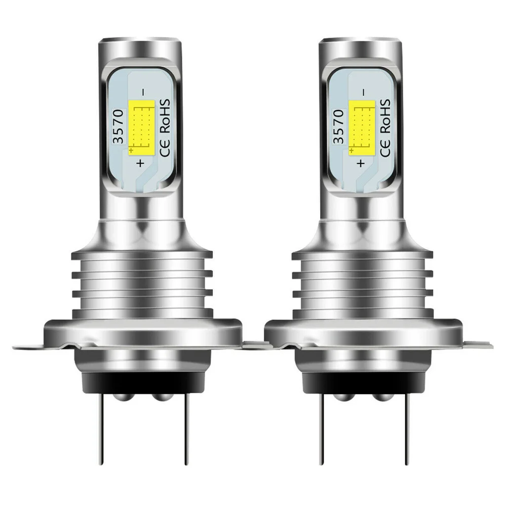 Led Car Headlights 2pcs H7 Kit 80w 10000lm Hi Or Lo Beam Bulbs 6000k White Ip 68 Waterproof Car Accessories