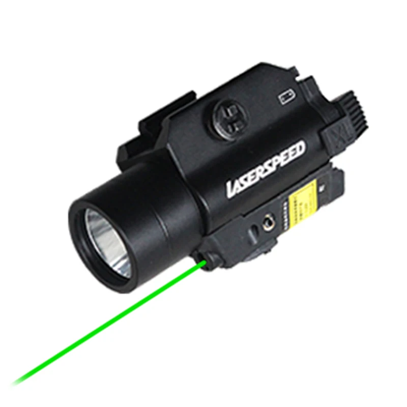 Tactical Flash Light and Green Laser Sight Combo with Rail Mounted Anti- Recoil Resistant for Handguns Rifles Glock AR15 | Спорт и