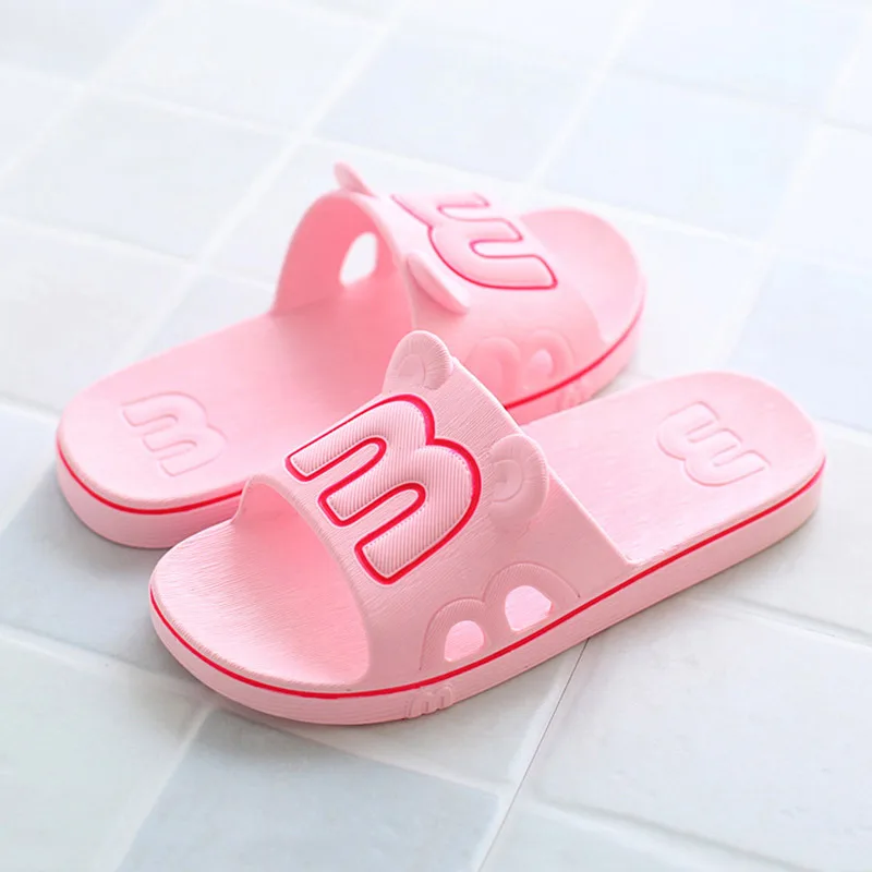 

Summer Bathroom Slippers Men And Women Anti-slip Plastic Household Bath Indoor Wood Floor Couples Home Sandals Summer