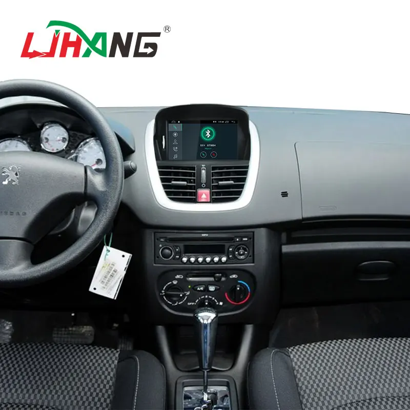 Excellent LJHANG 1 Din Car DVD Player Android 9.0 For Peugeot 207 2008-2014 GPS Navigation auto stereo headunit radio multimedia RDS Audio 5