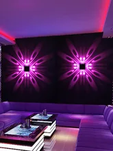  Creative Butterfly LED Wall Light 3W AC85-265V Square Aluminum Light Fixture Luminous Lighting Sconce indoor Wall Decoration 