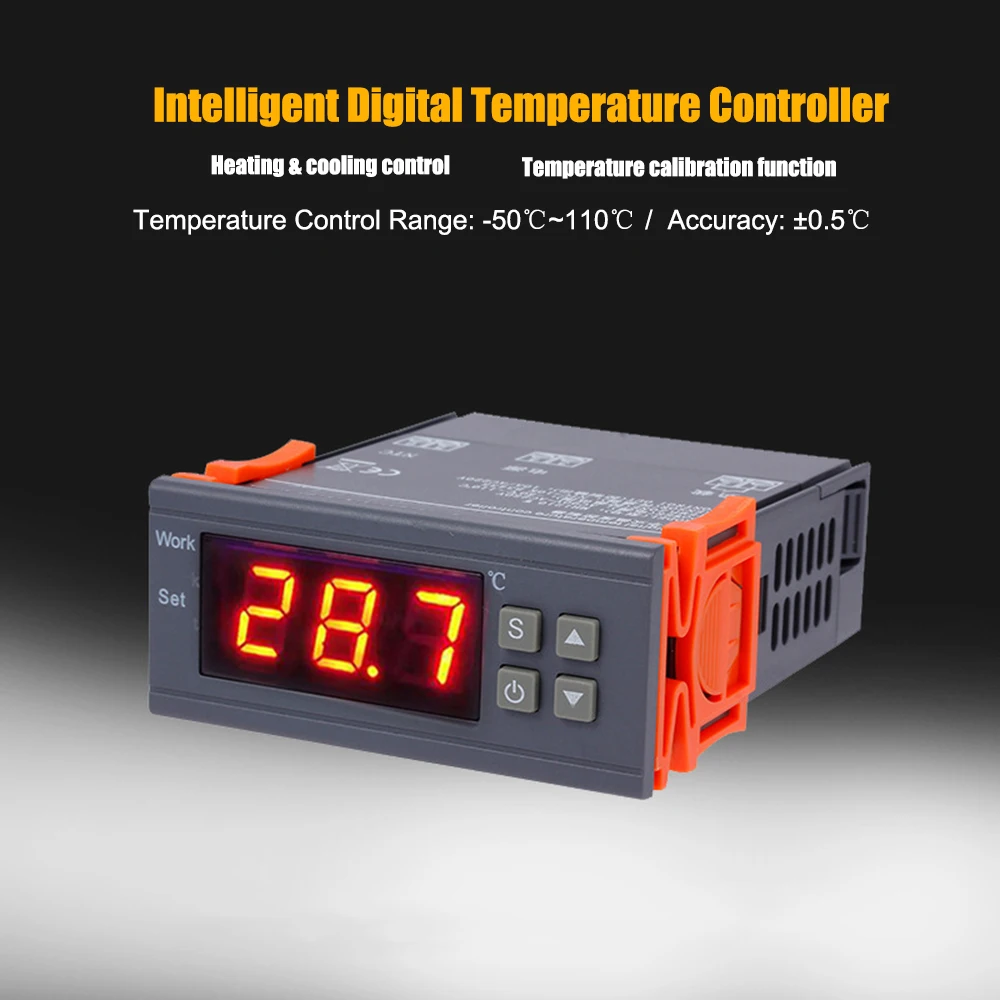 20℃~+100℃ LED Smart Digital thermostat temperature controller High Precision