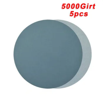 

5Pcs/set Polishing Sanding Discs 6 Inch 5000 Grit Waterproof Hook Loop Workshop Equipment Woodworking Abrasive Tools Round