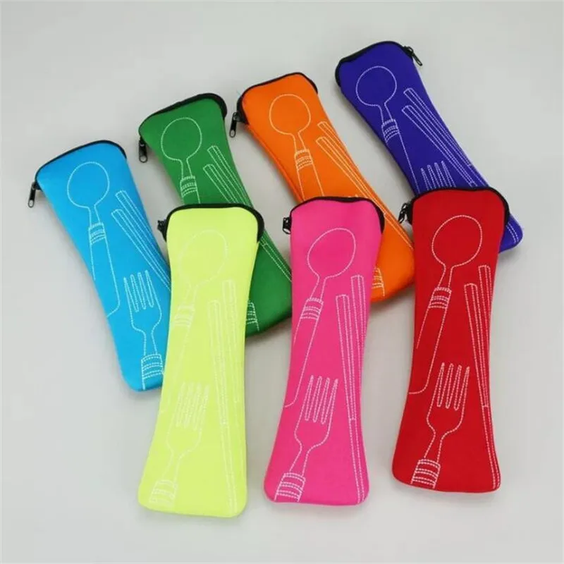 tableware storage bag tableware storage box Portable Tableware Bag Cutlery Bag Dinner Set Travel Packaging Storage Box Dinnerware Picnic Fork Spoon Without Dinnerware