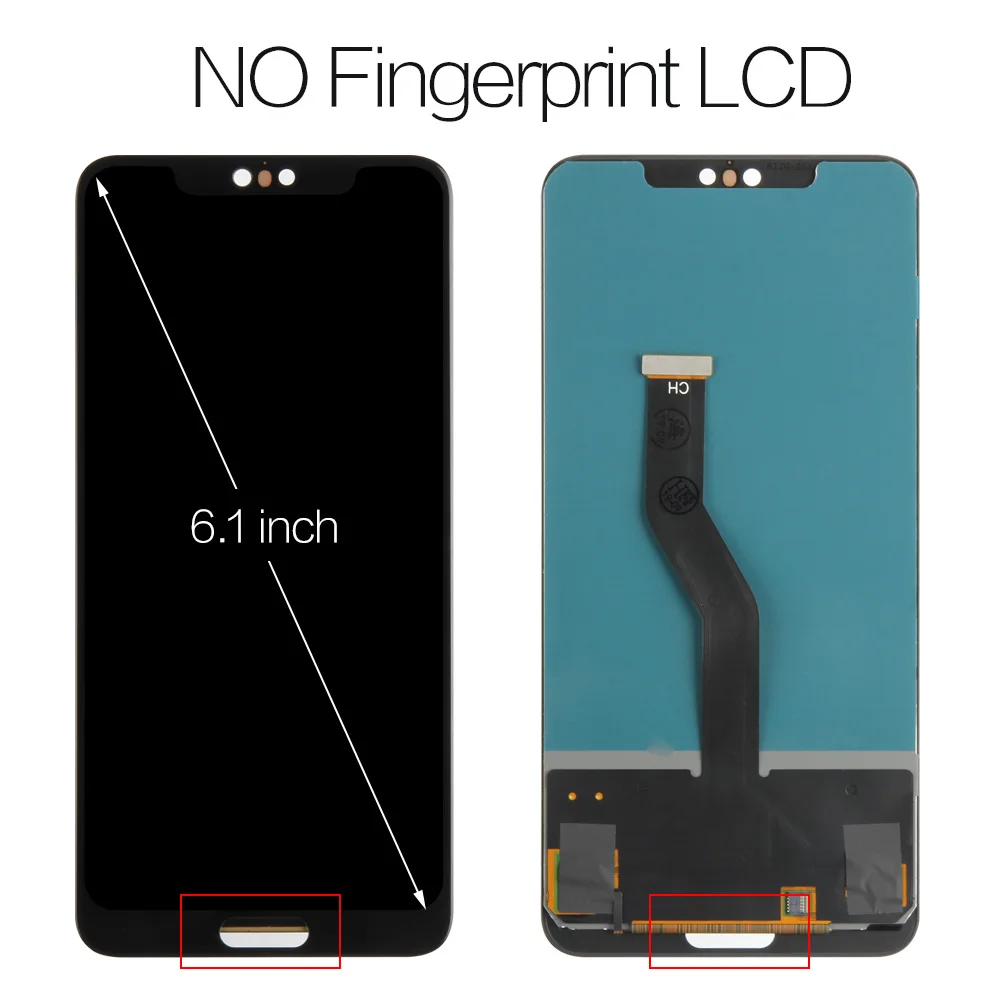 Ips для huawei P20 Pro lcd Сенсорная стеклянная панель для huawei P20 Plus дисплей CLT-AL00L сенсорный экран Рамка CLT-AL01 Запасная часть - Цвет: 6.1 No Fingerprint