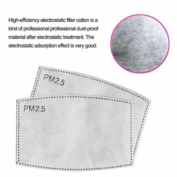 

100PC Pm25 Filter child Mouth-Mask Activated Non-Woven Anti-Haze Kids/adult Face Mask With Filter Activated Carbon Pad
