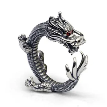 

Personality 316L Stainless Steel Dragon Ring for Men Women Motorcycle Party Punk Style Biker Ring Wedding Hip Hop Jewelry Gifts