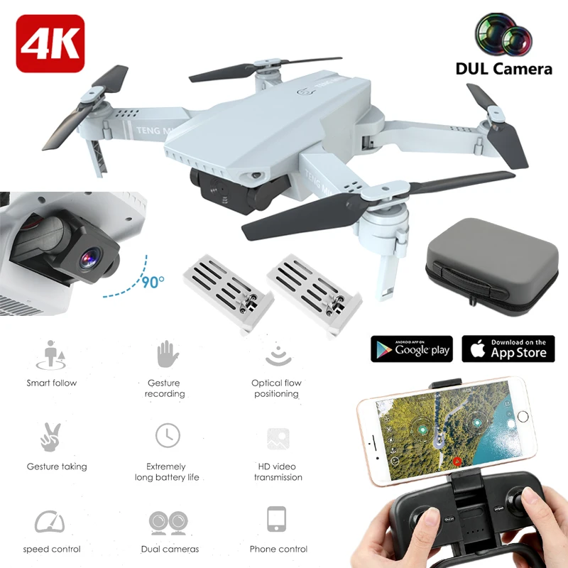 Квадрокоптер KF609 складной с HD-камерой 4K и Wi-Fi 2 4 ГГц | Игрушки хобби