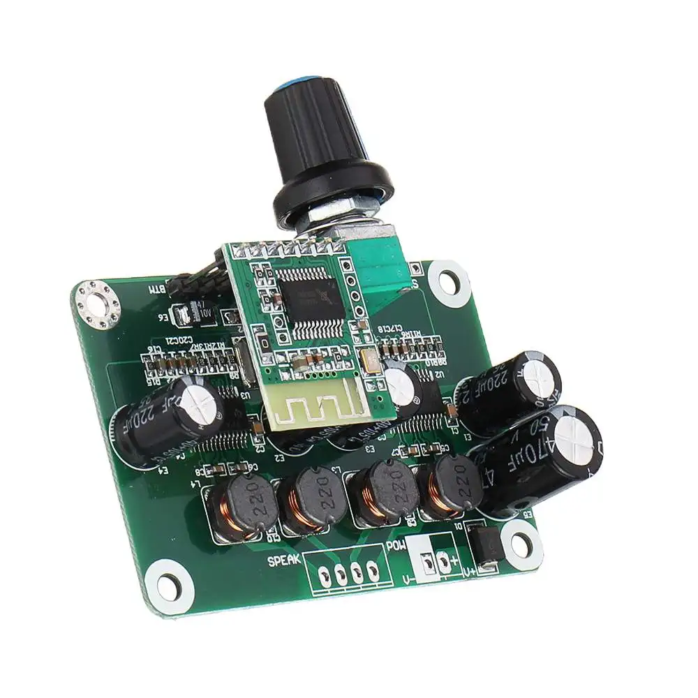 LEORY 30 Вт* 2 bluetooth цифровой стереомодуль аудио Мощность Плата усилителя 12 V-24 V автомобиль для USB колонка, Портативная колонка