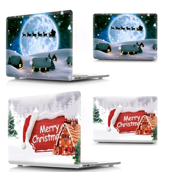 

Christmas Cover Shell Gift PVC Replacement Case For Apple Macbook Air Pro Retina 11 12 13 15 Pro 13.3 With Touch Bar A1706 2016