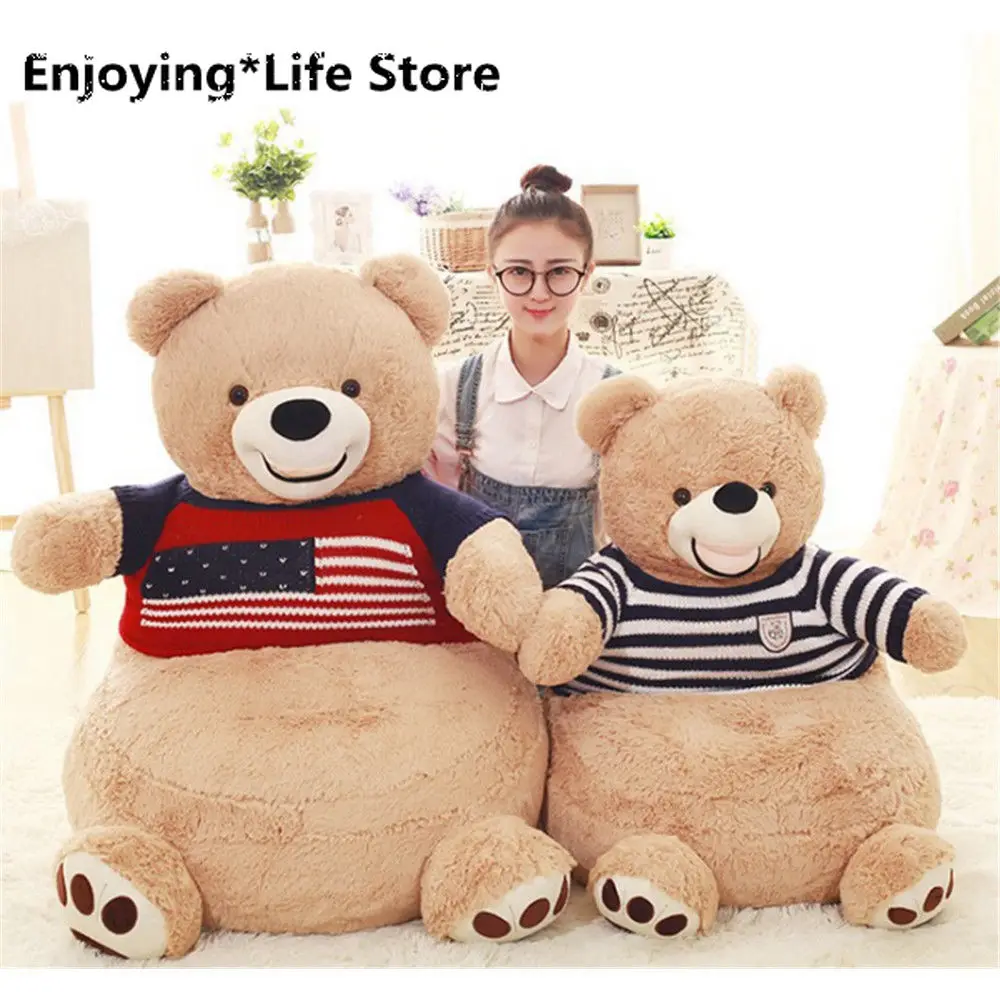 Cotton Bear Plush Luxury Sofa Anime Bears Chair Tatami Cushion Kids Kindergarten Kids Chair Kids Furniture Toddler Chair