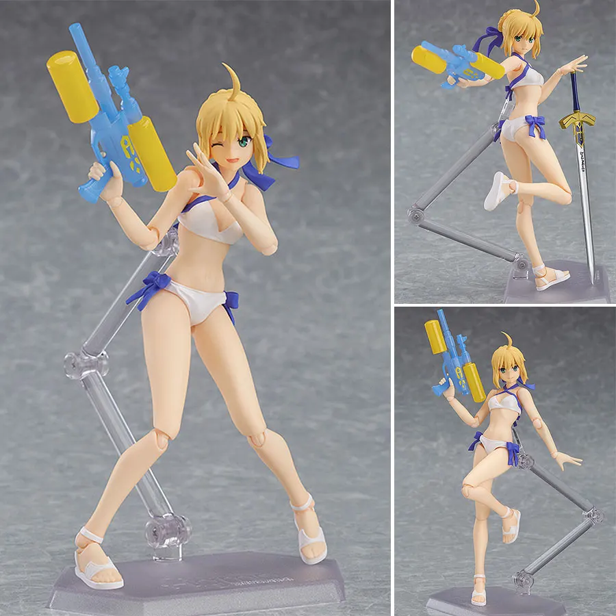 Fate Nigh Аниме ПВХ фигурка figma EX-041 подвижный меч Nendoroid Коллекционная модель игрушки для детей Рождественский подарок