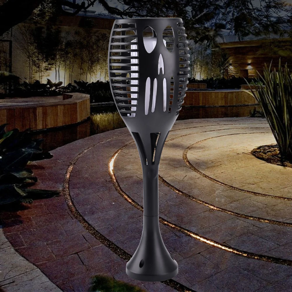 

ABS Outdoor Spotlight 96LED Stand Home Garden Flames Torch Waterproof Auto On Off Realistic Wall Mounted Solar Light Up To Dawn