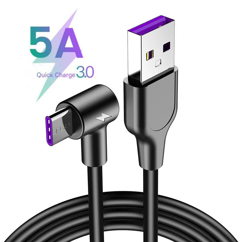 5А Быстрый usb type C кабель для huawei P30 mate 20 Pro Supercharge QC 3,0 USB C провод для быстрой зарядки кабель type-C для samsung S10