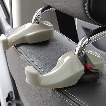 

2Pcs Car Seat Hook Vehicle Headrest Bag Hanger Automobile Plastic Clips Fastener Clip Auto Portable Seats Holder