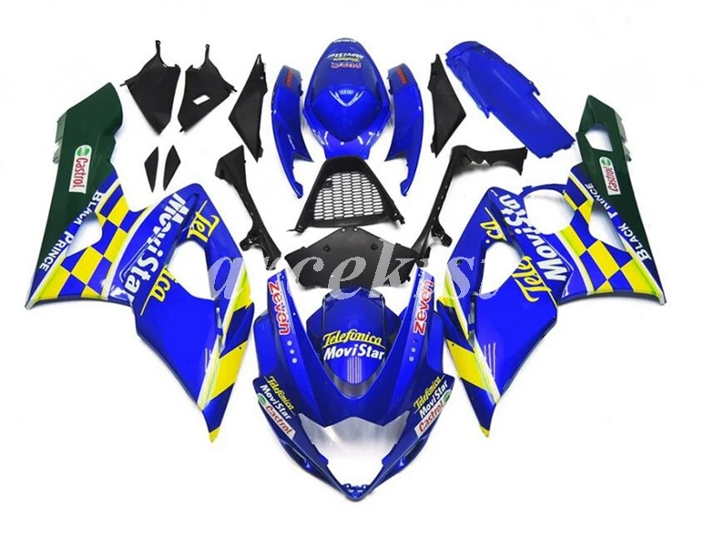 4 бесплатных подарка ABS обтекатели комплект подходит для SUZUKI GSX-R1000 K5 2005 2006 05 06 gsxr1000 Кузов Набор Movistar