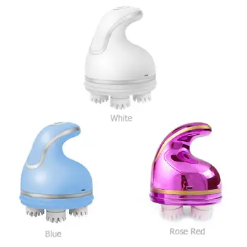 

New 3D Electric Head Massager Roller Waterproof USB Charging Shampoo Roll Wheel Neck Massager Machine Body Head Relax