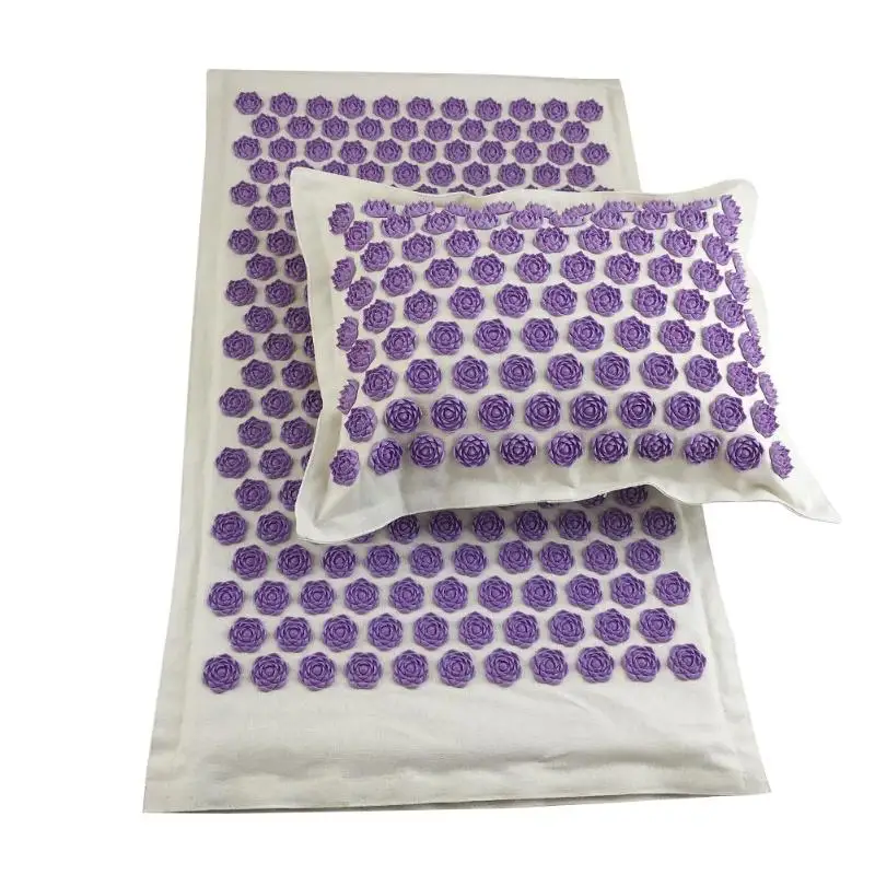 mat pillow-2 1 компл. Спайк йога коврик Иглоукалывание Массажный коврик облегчение боли в спине с подушкой - Цвет: mat pillow-2
