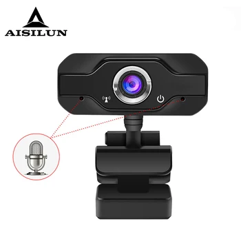 

HD Webcam Built-in Dual Mics Smart 1080P Web Camera USB Pro Stream Camera for Desktop Laptops PC Game Cam For OS Windows10/8