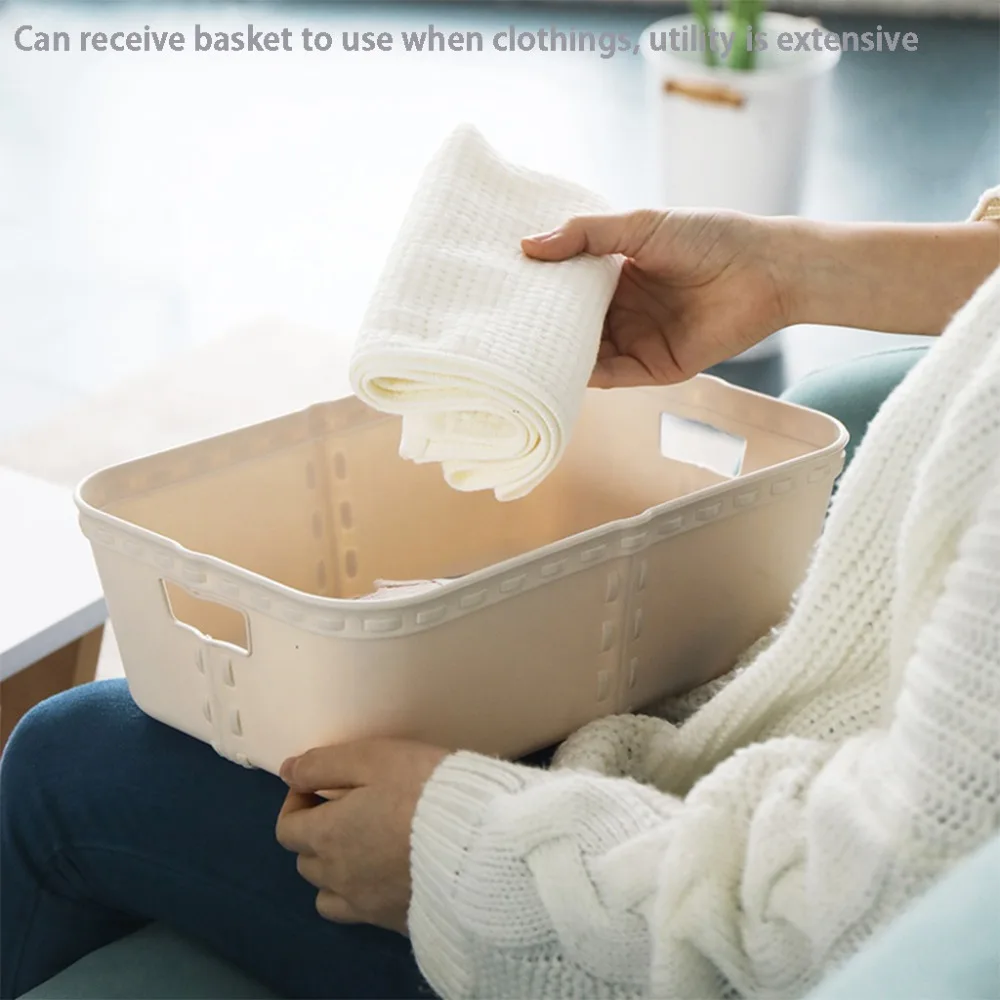DIY Настольная корзина для хранения всякой всячины Нижнее белье коробка для хранения игрушек косметический блокнот-органайзер канцелярский контейнер корзина для белья
