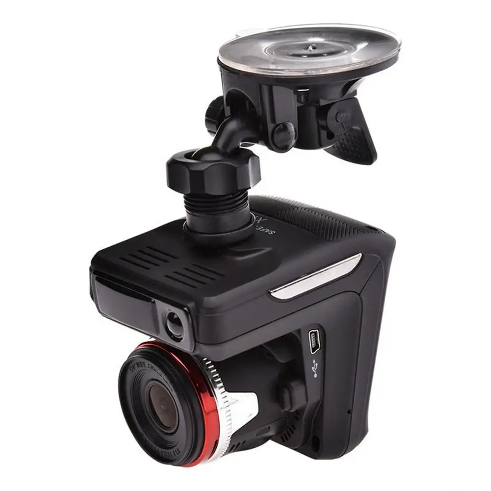 

Radar Detectors 2 In 1 CAR DVR Camera Dash Camera Radar Detector For Laser TFT 2.4" LCD HD 1080p Detector With Suction Bracket