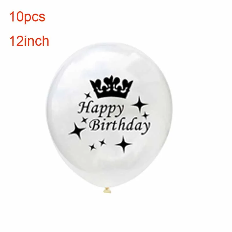 FELIZ cumpleaños письмо воздушный шар из фольги Испания Happy birthday Алфавит шар День рождения украшения детей Baby Shower ХП - Цвет: 10pcs Clear balloon
