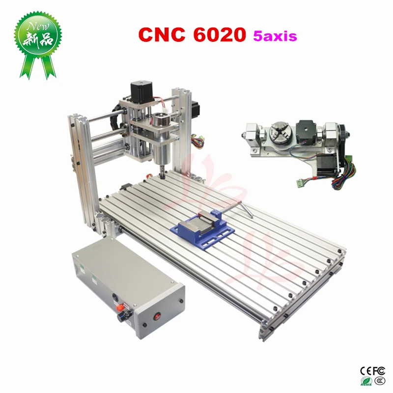  DIY cnc 6020 fresadora Puerto usb 4 ejes 5 ejes router para carpintería pcb grabado bola tornillo y