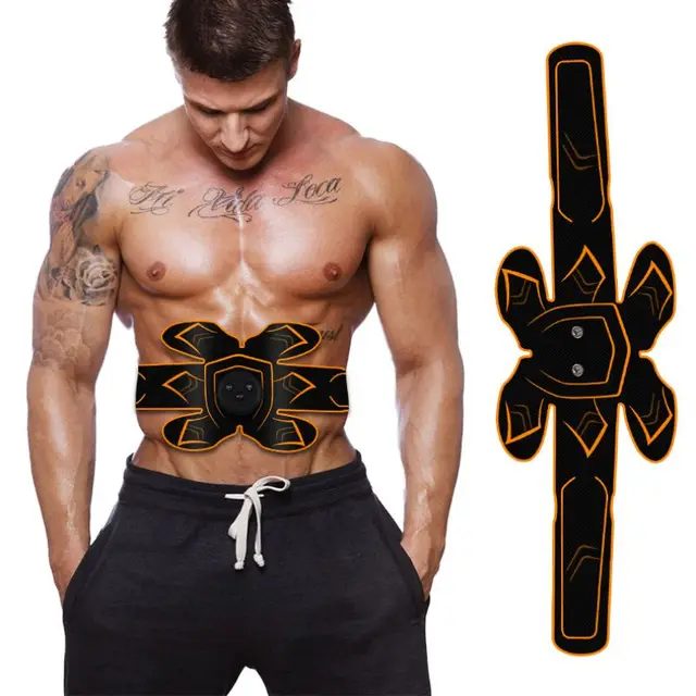 US $14.18 Muscle Stimulator Waist Belt Portable Rechargeable Fitness Machine Abdominal Exerciser Training Dev