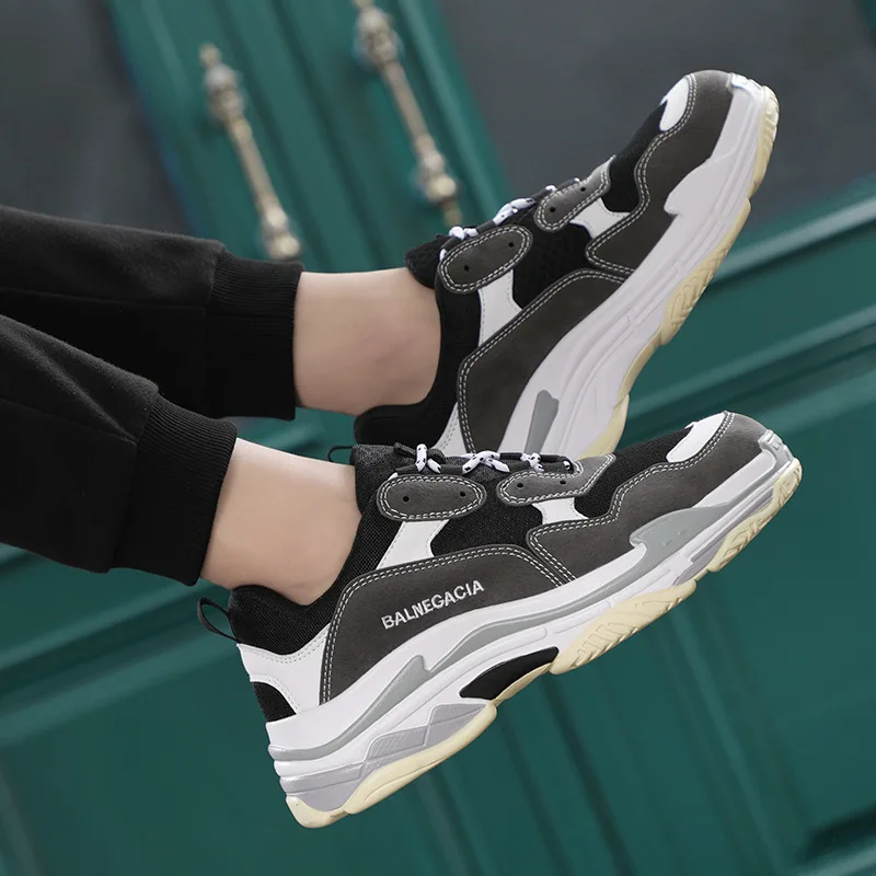 

2019 New Style Athletic Shoes Men's Dad Shoes Paris World INS Harajuku Men's GD Celebrity Style Students Retro Trend MEN'S SHOES