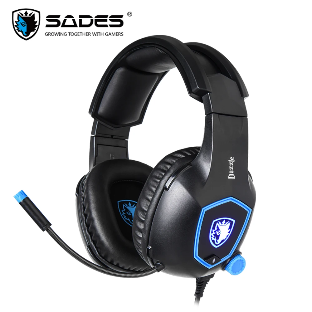 Dazzle SA905 SADES Dazzle Игровые наушники, головной гарнитур USB Виртуальный 7,1 объемный звук Мягкая повязка для ПК/ноутбука/геймера - Цвет: Dazzle SA905