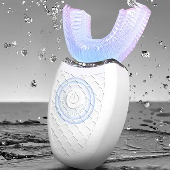 

U-shaped Teeth Bright White Beauty Instrument Automatic Lazy Electric Mouth Toothbrush Charging Ultrasonic Vibration A6HB