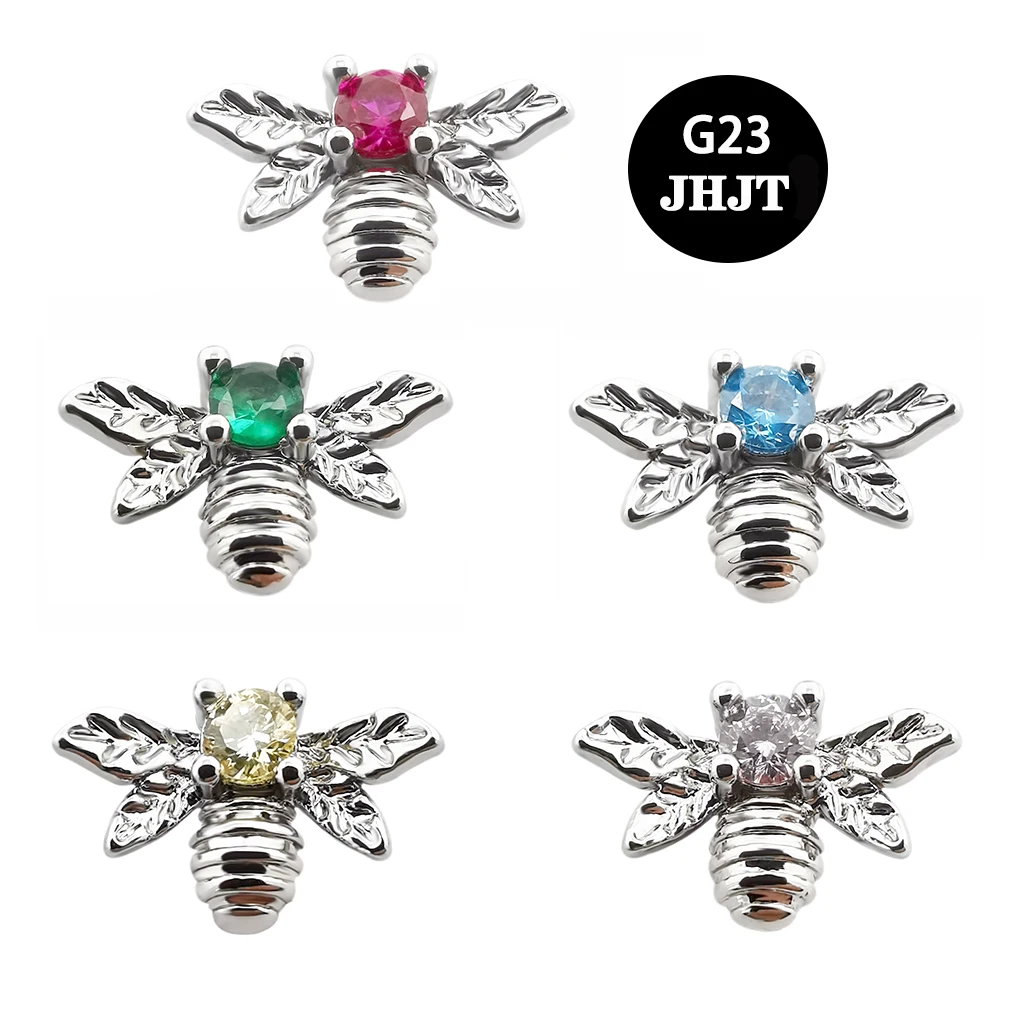 Jhjt 1Pc Ancoraggio Cutaneo Piccola Ape Micro Ancoraggio Cutaneo Pelle Diver Impianti Gioielli Piercing Per Il Corpo