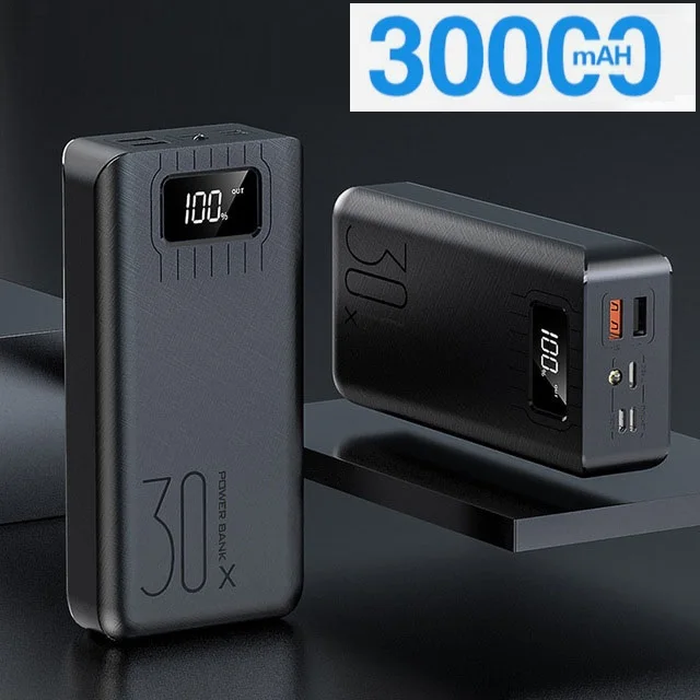 Мини 50000mah банк силы LCD цифровой дисплей двойной Usb порт зарядное устройство