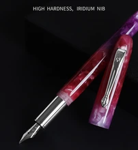 

Jinhao 200 Resin Acrylic Barrel EF/F/M/ Nib 0.38mm Fountain Pen Silver Trim Office School Wholesale Writing Accessories