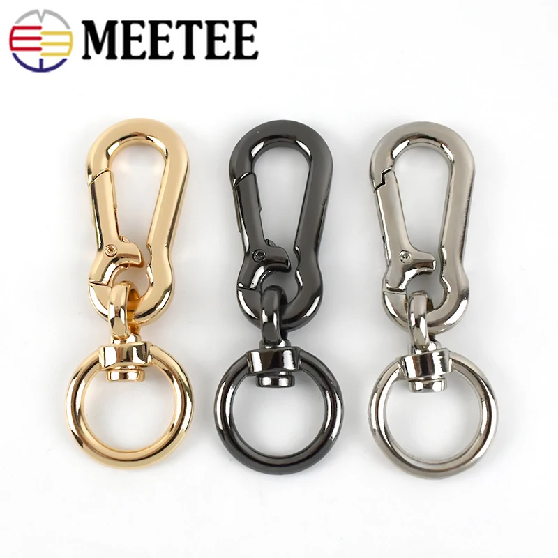 Металлическая пряжка Meetee для сумок и собак 2 шт. крючок-вешалка застежка-карабин