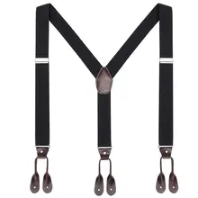 

Adjustable Button Holes Link Men's Elastic Suspenders Braces for Tuxedo Gift