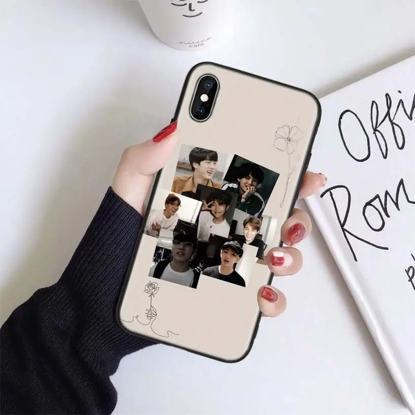 BS019-9 Jungkook Kpop чехол для Apple iphone 11 Pro XR XS Max X 7 8 6S Plus 5 5S SE Черный силиконовый чехол для телефона - Цвет: BS019-9