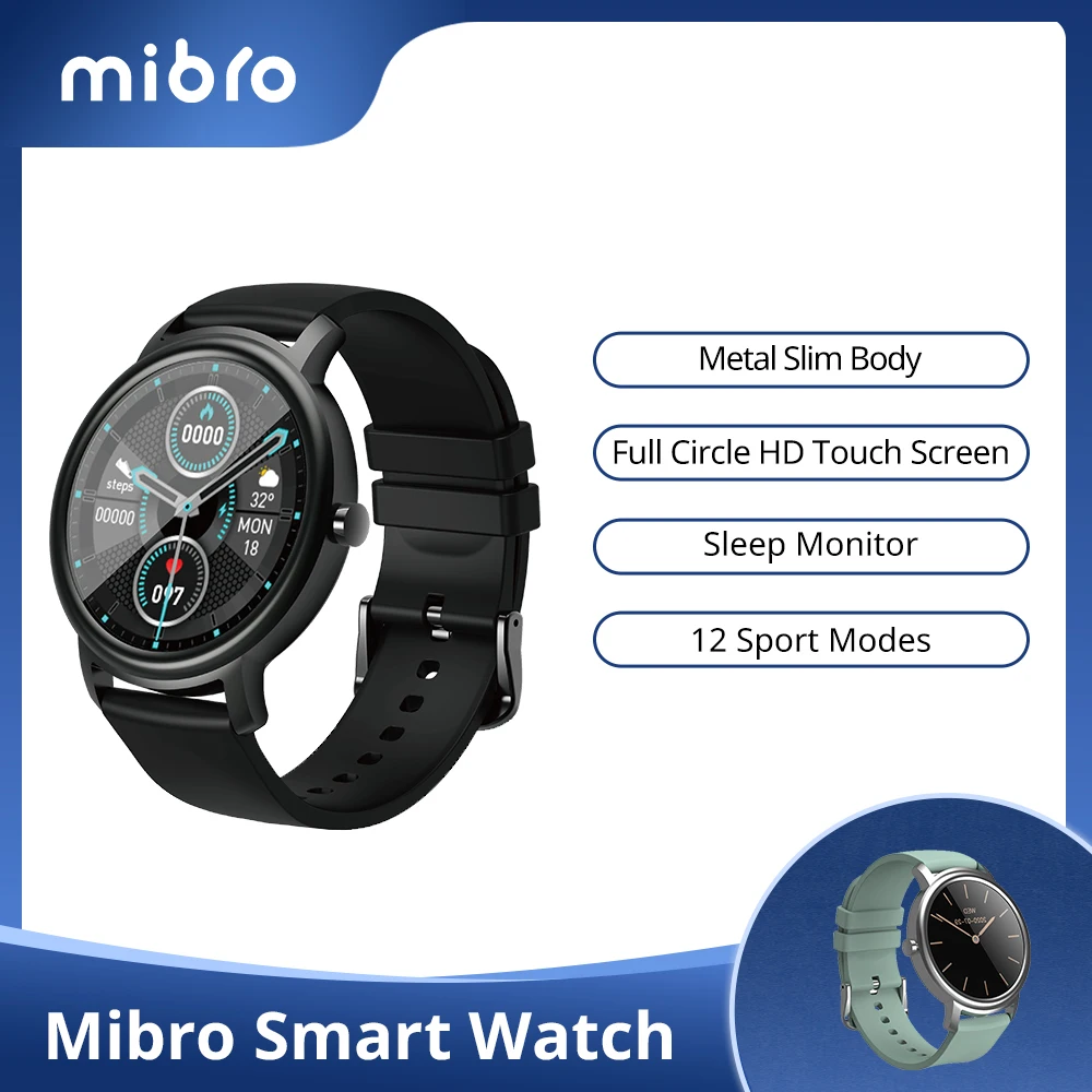 Смарт-часы Mibro Air спортивные часы Bluetooth 5 0 IP68 Водонепроницаемые с монитором сна