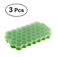3 шт. DIY сотовая силиконовая форма для льда с крышкой замороженные кубики льда инструмент для Изготовления Кухонных Аксессуаров