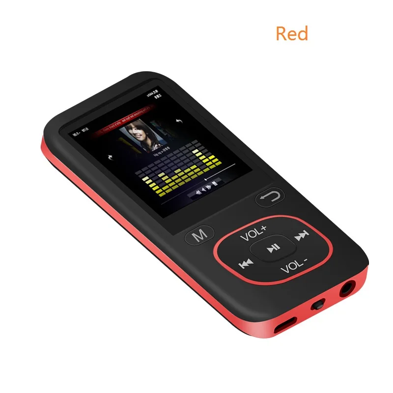 Красный Цифровой диктофон HD шумоподавление музыка MP3 видео плеер FM радио Электронная книга аудио запись Диктофон Встроенный микрофон - Цвет: Красный