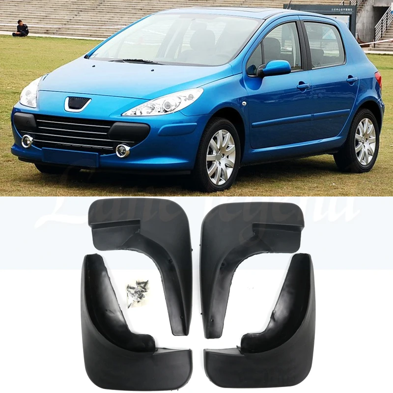 Автомобильный брызговик s для peugeot 307 3dr& 5dr хэтчбек люк 4-дверный седан 2001-2011 брызговики грязи откидная крышка Fender