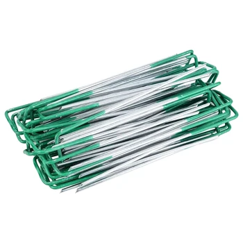 

50pcs/set Sod Pins Home Lawn Tubing Soaker Garden Fence Stake Easy Install Landscape Staples Weed Barrier Fabric Ground Cover