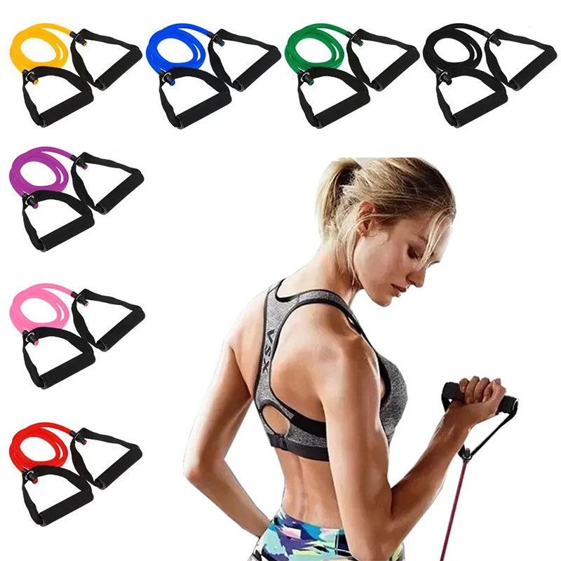 

Breast Muscle Pulling Rope Strength Training Elastic String A- line Arm Exercise Resistance Band Men And Women Home Fitness Equi