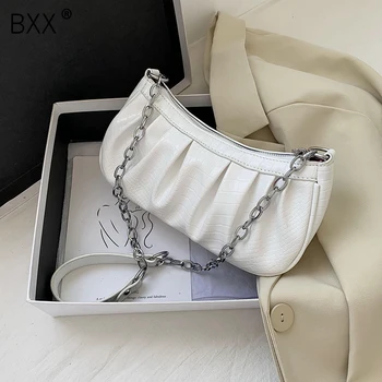 

[BXX] Stone Pattern PU Leather Crossbody Bags For Women 2020 Summer Chain Shoulder Handbags Female Travel Cross Body Bag HN087